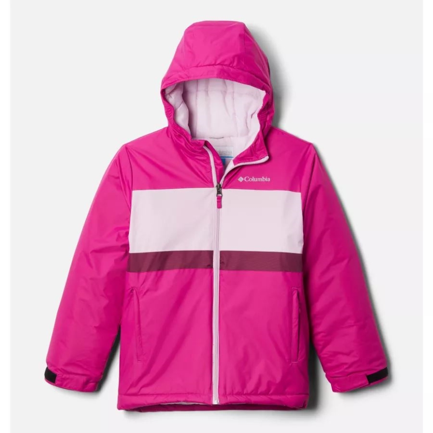 ワイルド フクシア/オーラ/マリオンベリー コロンビア キッズ バレー ランナー ジャケット