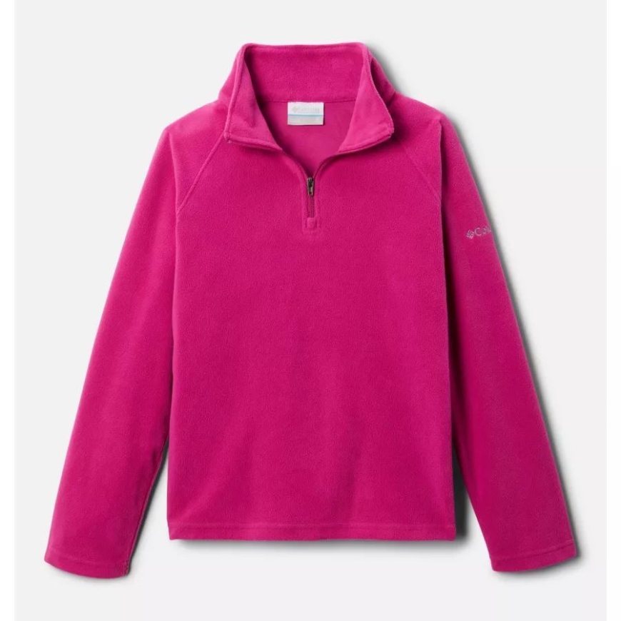 ワイルド フクシア コロンビア ガールズ グレイシャル フリース ハーフジップ ジャケット