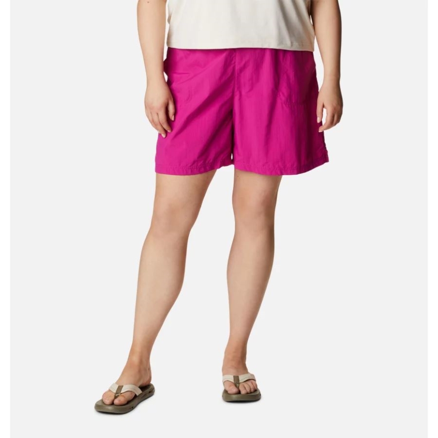 ワイルド フクシア コロンビア レディース サンディ リバー ショーツ プラスサイズ