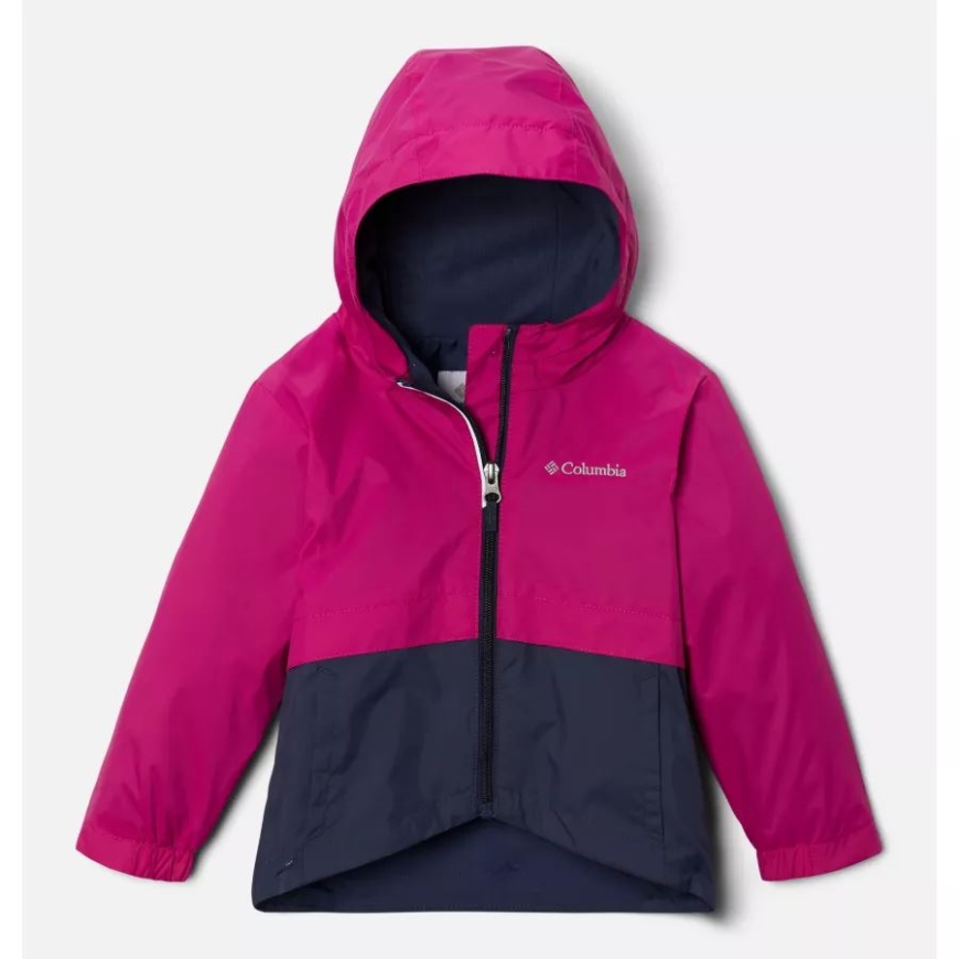 野生のフクシア/夜行性の女の子の幼児雨ジラ ジャケット コロンビア