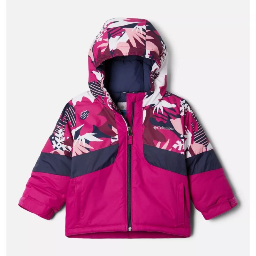 ワイルド フクシア/ワイルド フクシア スクラップタニカル コロンビア ガールズ 幼児 ホライズン ライド II ジャケット