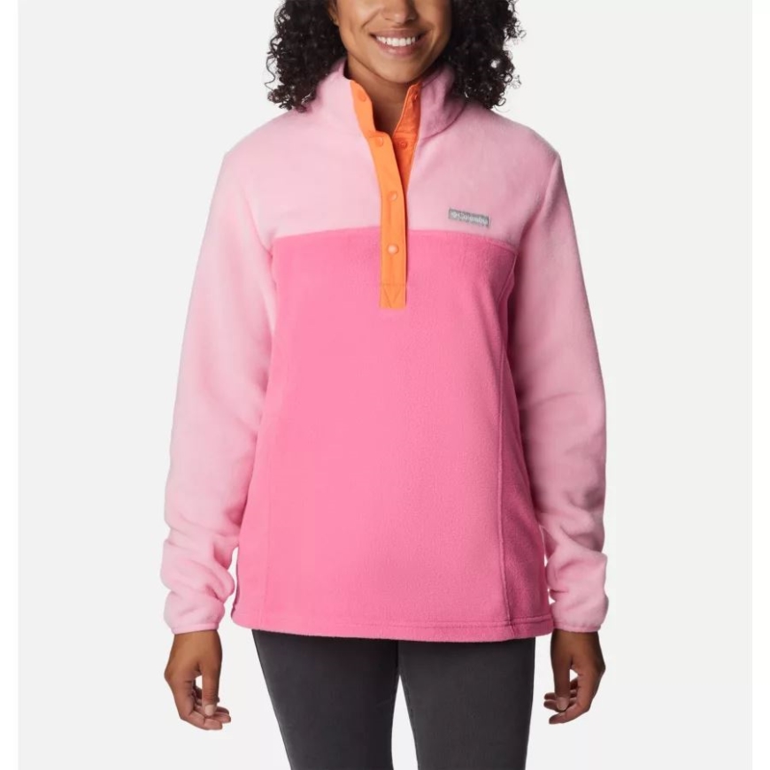 ワイルド ゼラニウム/ワイルド ローズ レディース ベントン スプリング 1/2 スナップ プルオーバー コロンビア