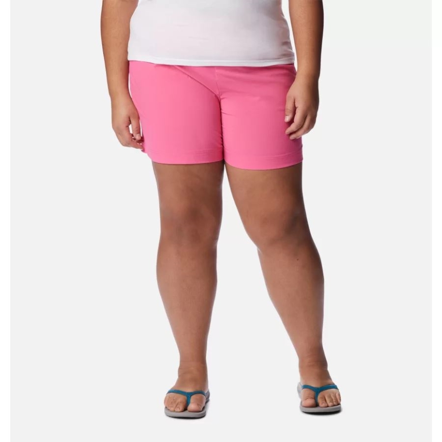 ワイルド ゼラニウム レディース いつでもカジュアル ショーツ プラスサイズ コロンビア