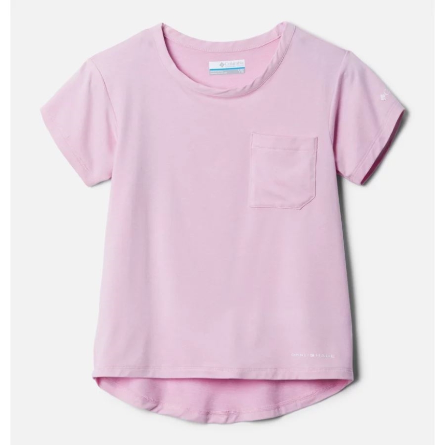 ワイルド ローズ ヘザー ガールズ テック トレイル Tシャツ コロンビア