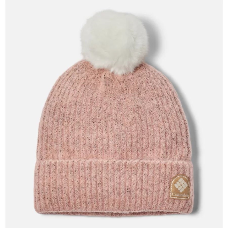 冬のぼかしポンポン ビーニー コロンビア ピーチ ブロッサム