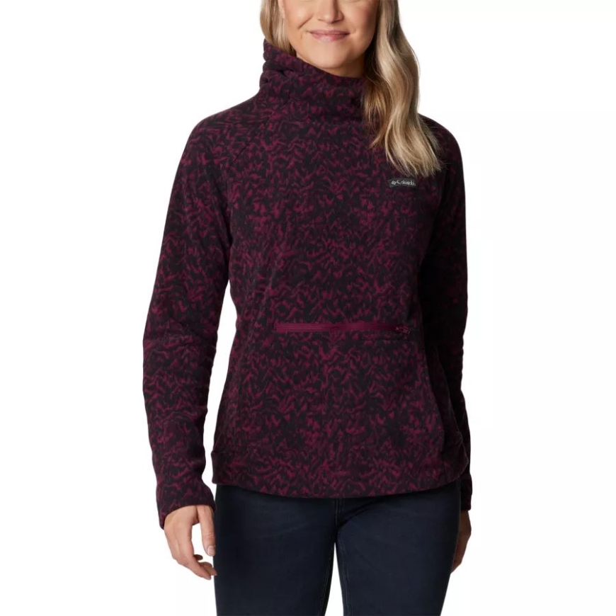 レディース アリ ピーク フード付きフリース マリオンベリー テレイン プリント コロンビア ブランド