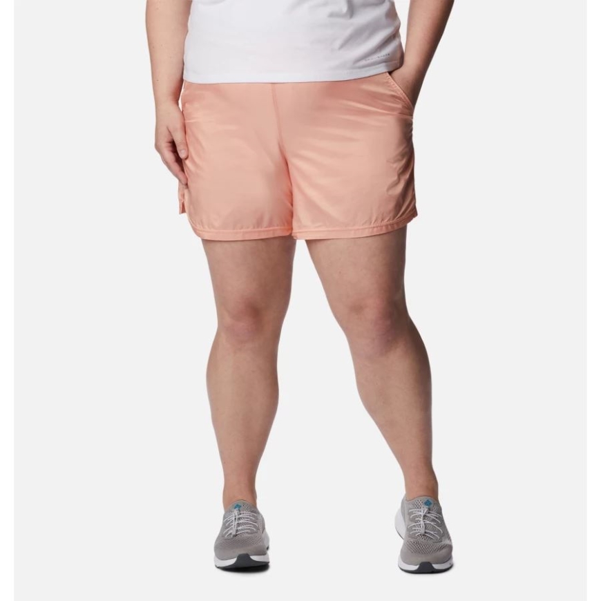 レディース アルパイン チル ゼロ 虹色ショーツ プラスサイズ ピンク ドーン 虹色 コロンビア