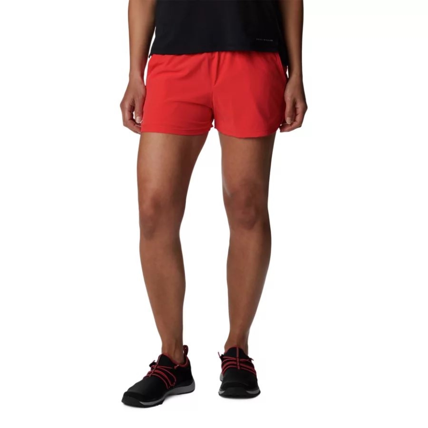 ウィメンズ アルパイン チル ゼロ マルチスポーツ ショーツ コロンビア レッド ハイビスカス