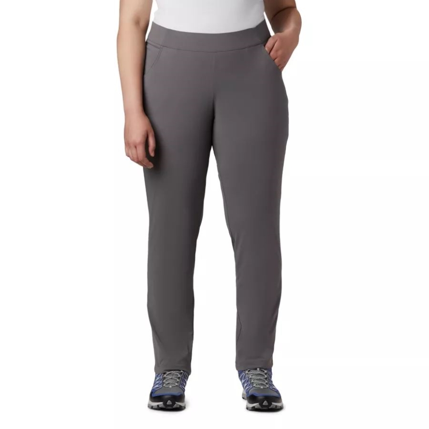 レディース いつでもカジュアル プルオン パンツ プラスサイズ コロンビア シティ グレー