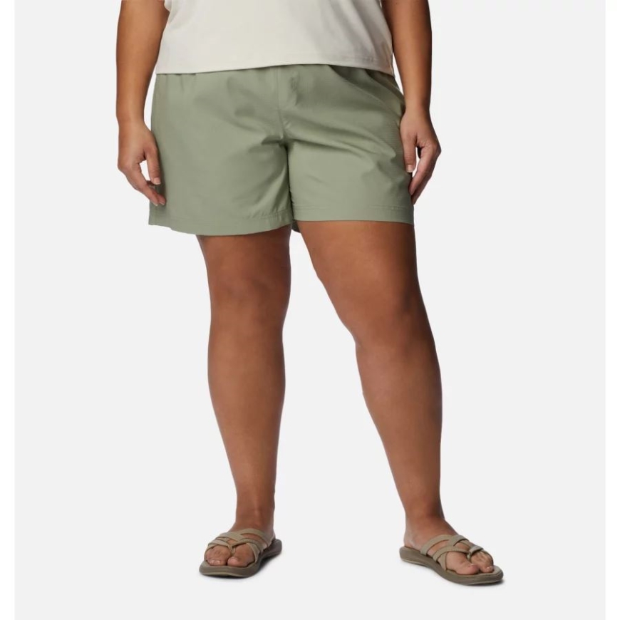 レディース いつでもライト ショーツ プラスサイズ サファリ コロンビア