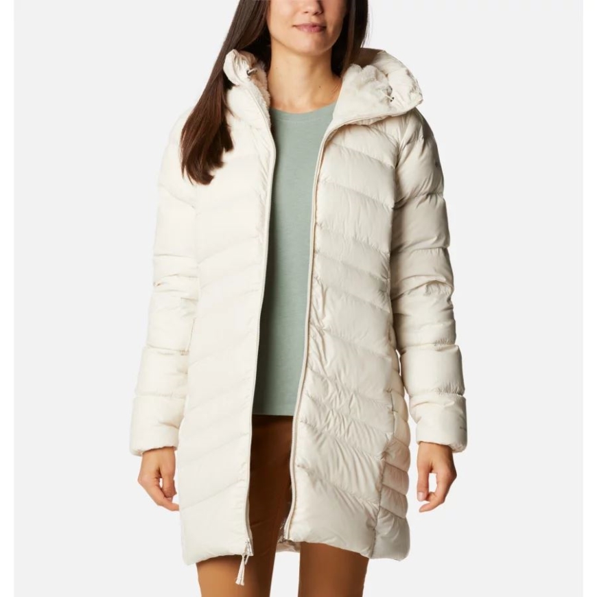 ウィメンズ オータム パーク ダウン ロング ジャケット チョーク コロンビア