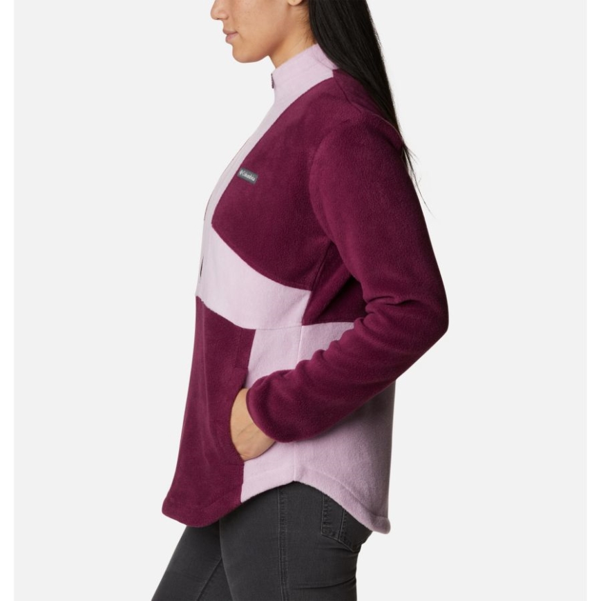 ウィメンズ ベントン スプリングス カラーブロック ハーフジップ フリース プルオーバー マリオンベリー/オーラ コロンビア