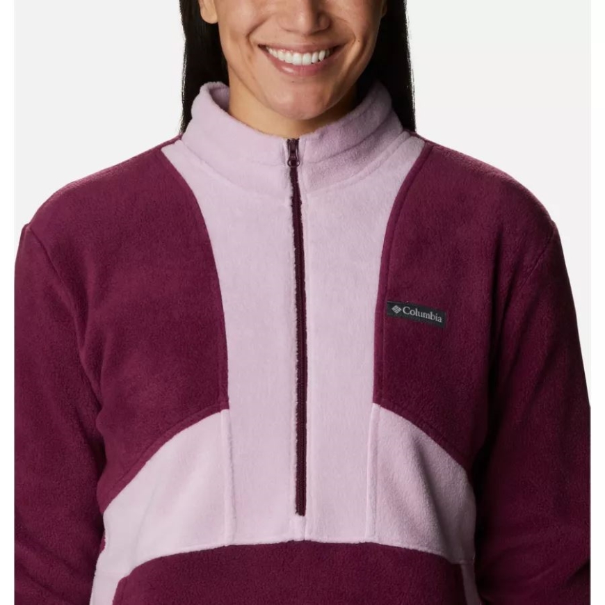 ウィメンズ ベントン スプリングス カラーブロック ハーフジップ フリース プルオーバー マリオンベリー/オーラ コロンビア