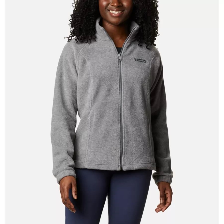 レディース ベントン スプリングス フルジップ フリース ジャケット ライトグレー ヘザー コロンビア