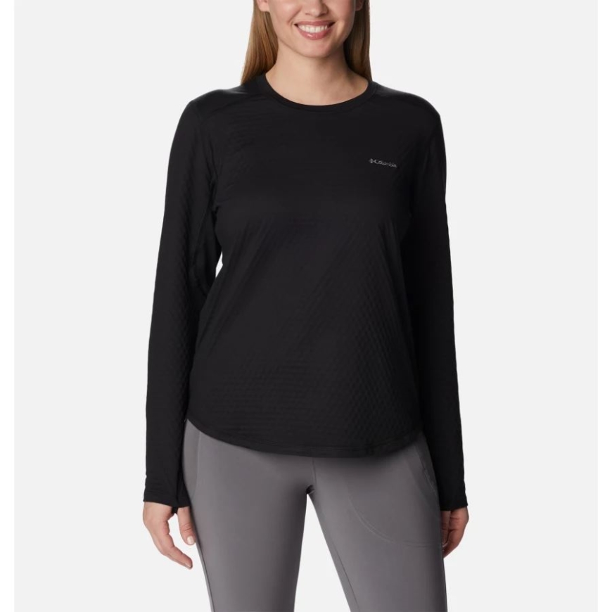 レディースブリスアセントロングスリーブシャツブラックコロンビア.