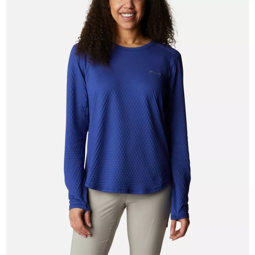 レディース ブリス アセント 長袖シャツ コロンビア ダークサファイア