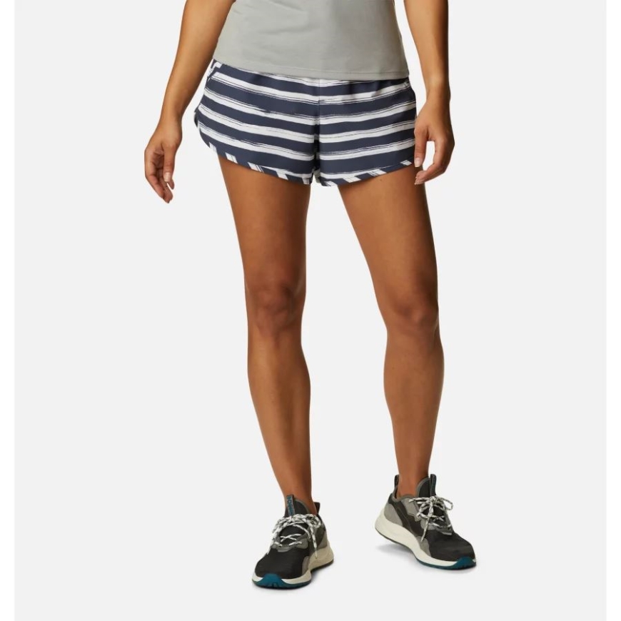 レディース ボガタ ベイ ストレッチ プリント ショーツ 夜行性 ブラシ ストライプ コロンビア