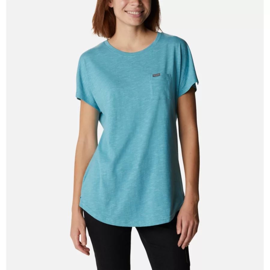 レディース ケード ケープ Tシャツ 海 波 コロンビア