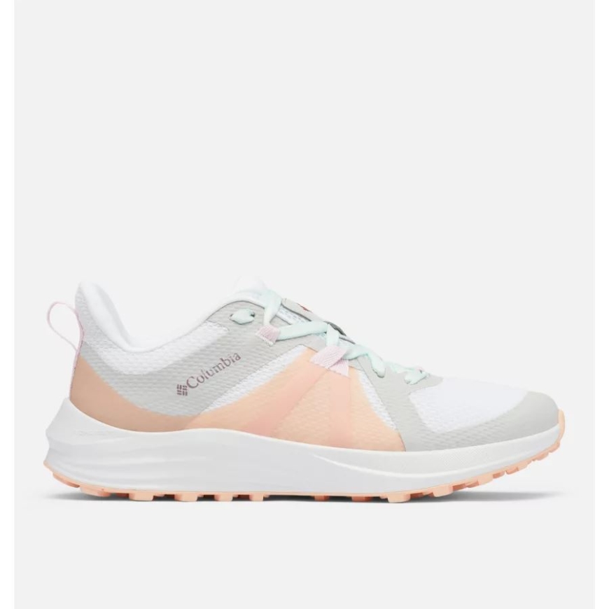 女性用カプセル エスケープ パシュート ウォーキング シューズ ホワイト/ピンク ドーン コロンビア