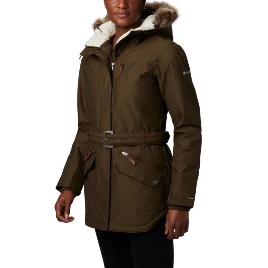 レディース カーソン パス II ジャケット コロンビア オリーブ グリーン