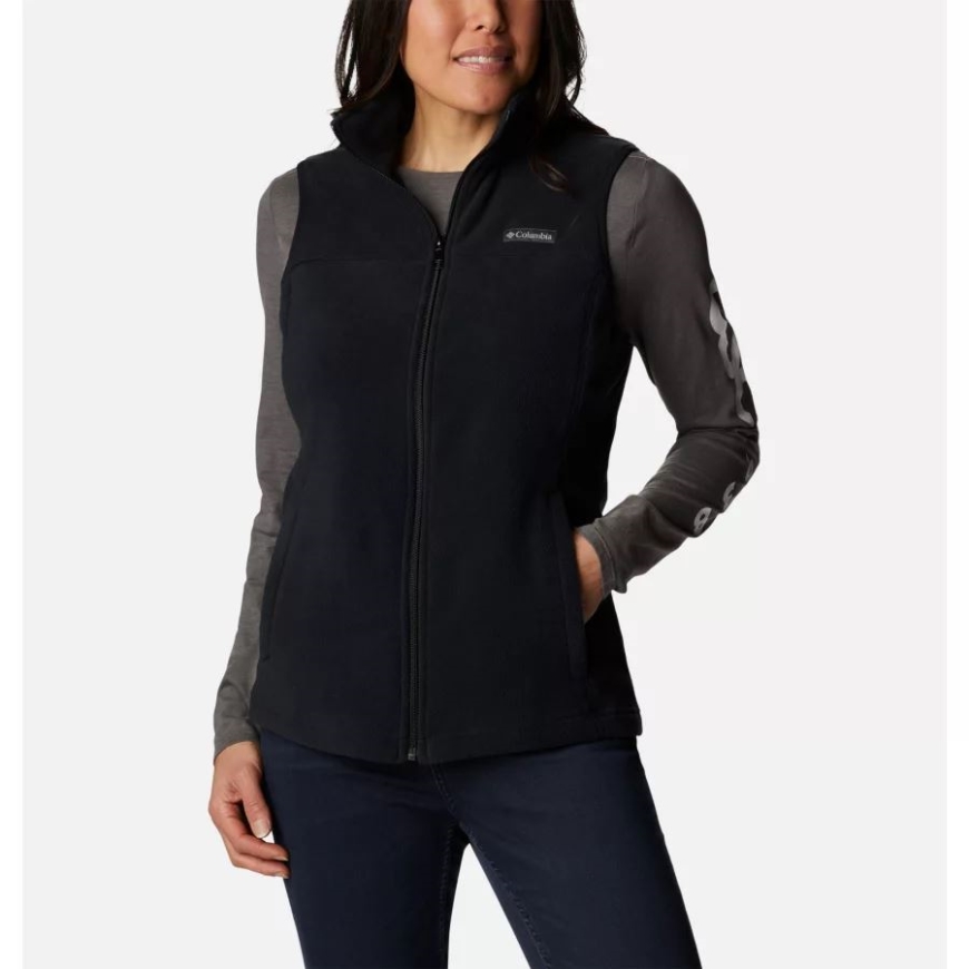 レディースキャッスルデールフリースベストブラックコロンビア