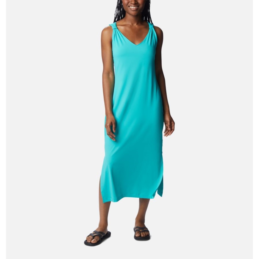 レディースチルリバーマキシドレスコロンビアブライトアクア