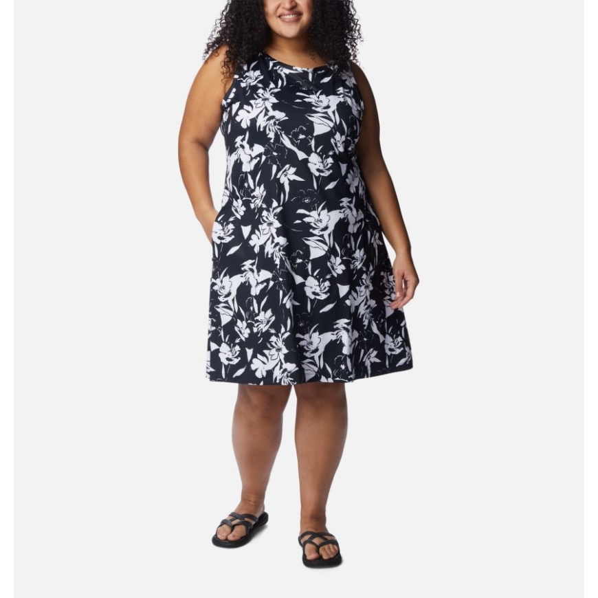 レディース Chill River プリント ドレス プラスサイズ ブラック/ポップ フローラ コロンビア