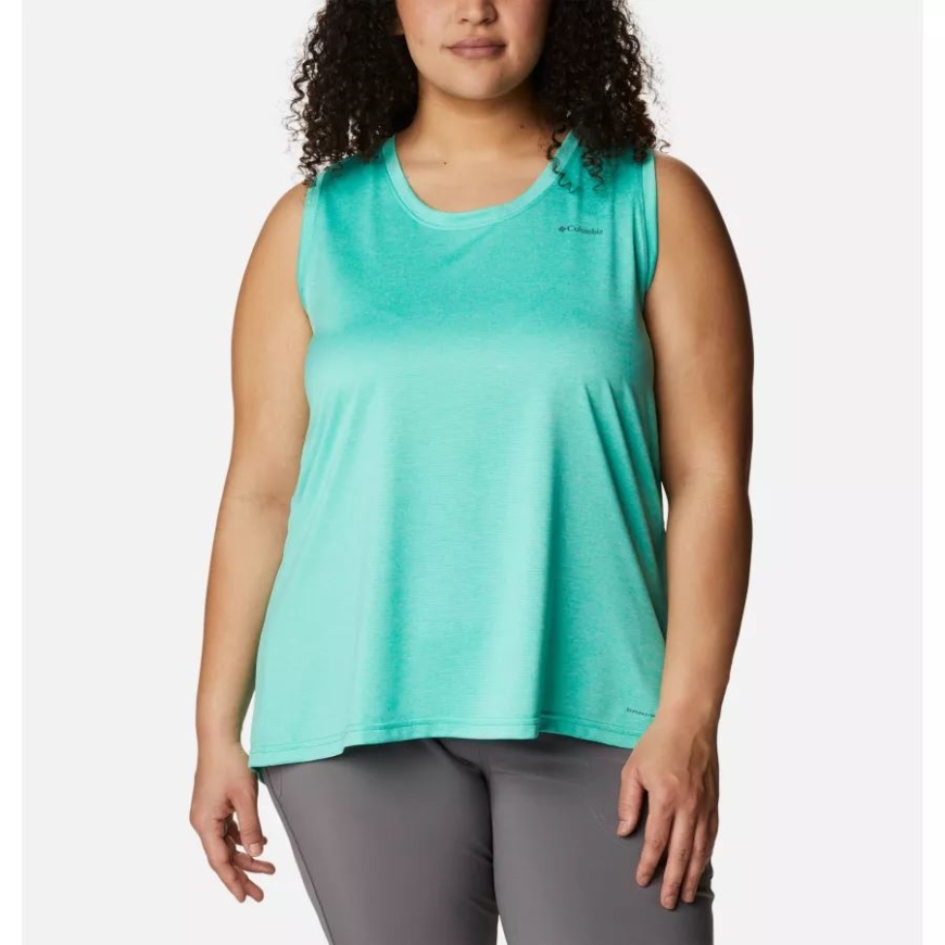 レディース コロンビア ハイキング タンク プラスサイズ コロンビア エレクトリック ターコイズ ヘザー
