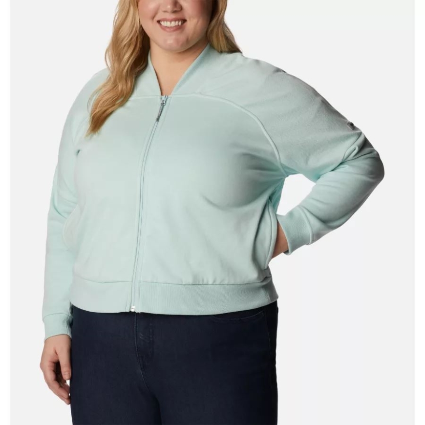 レディース コロンビア ロッジ フレンチ テリー​​ フルジップ ジャケット プラスサイズ アイシーモーン コロンビア