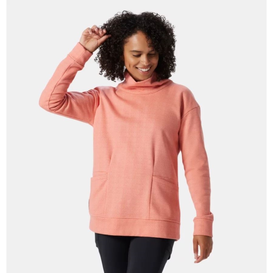 レディース コロンビア ロッジ ファンネル プルオーバー コロンビア ダークコーラル ヘリンボーン