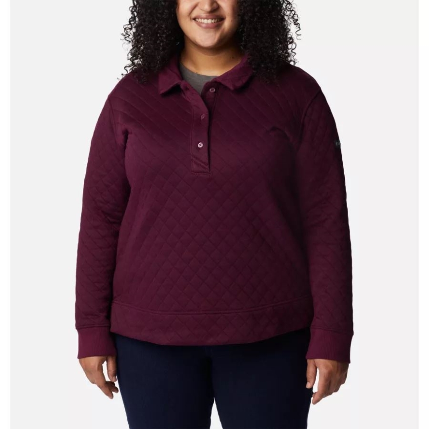 レディース コロンビア ロッジ キルティング ポロ プラスサイズ コロンビア マリオンベリー