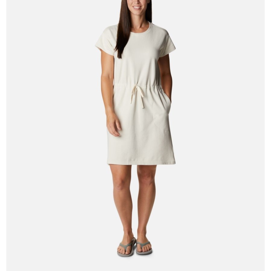 レディース コロンビア トレック フレンチ テリー​​ ドレス コロンビア チョーク