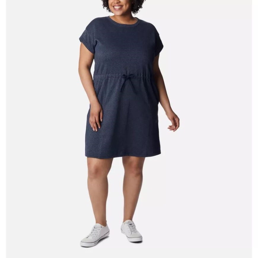 レディース コロンビア トレック フレンチテリー ドレス プラスサイズ カレッジネイビー ヘザー コロンビア