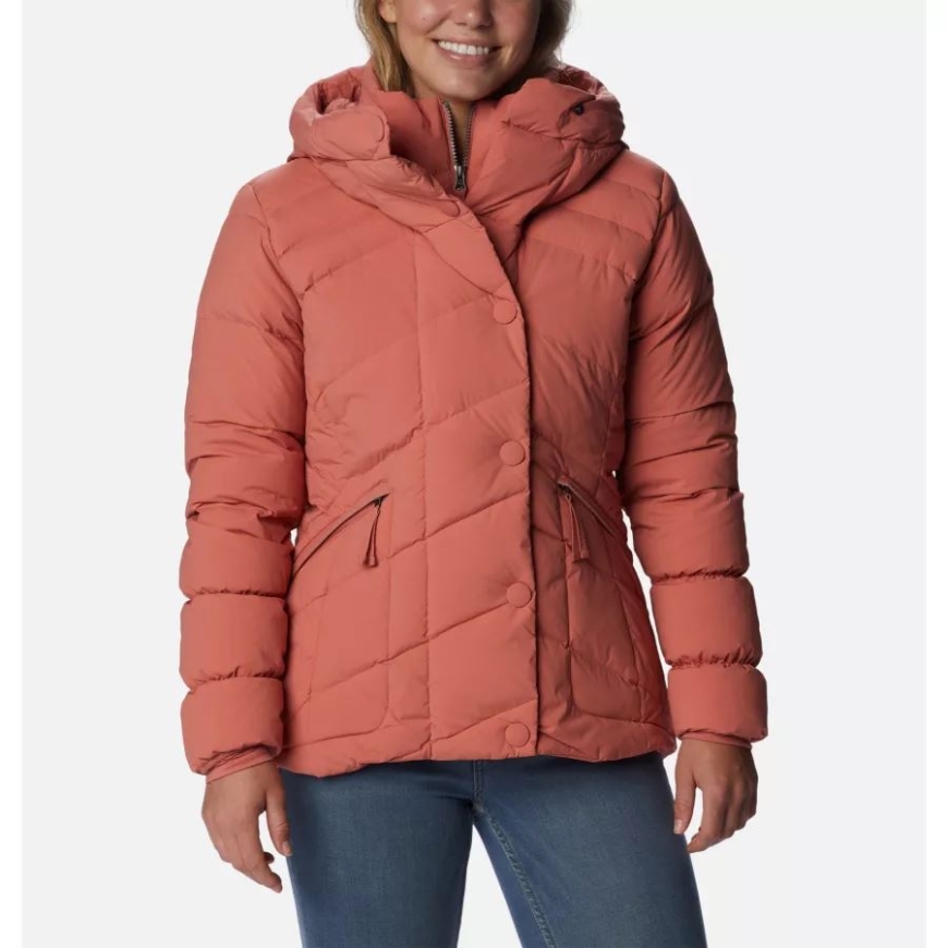 女性のエンバー スプリングス ダウン ジャケット コロンビア ダークコーラル