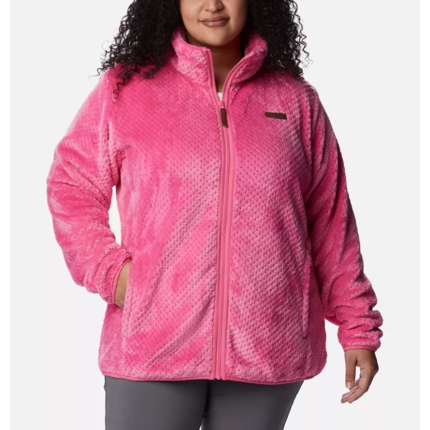 ウィメンズ ファイヤー サイド II ぬいぐるみ フルジップ フリース プラスサイズ コロンビア ワイルドゼラニウム