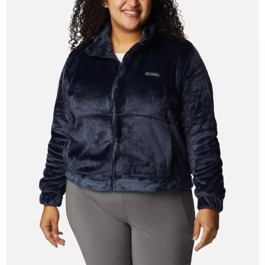 レディース ファイヤーサイド フルジップ ジャケット プラスサイズ コロンビア ダーク ノクターナル