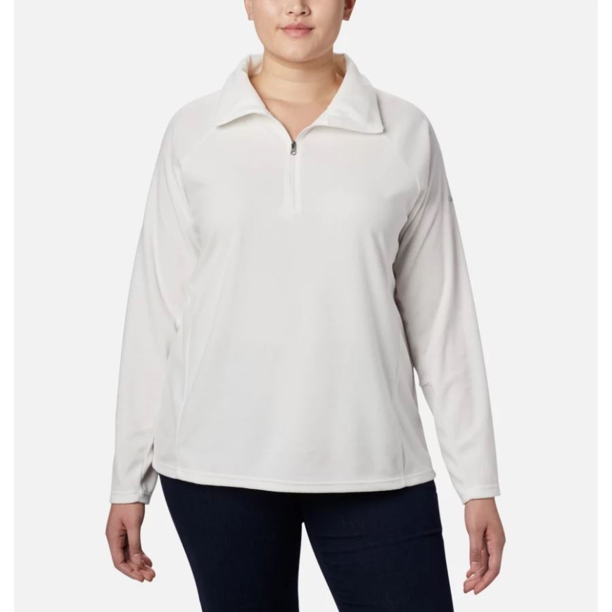 レディース グレイシャル Iv 1/2 ジップ プラスサイズ シーソルト コロンビア