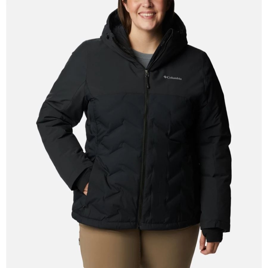 レディース グランド トレック II ダウン ジャケット プラス サイズ コロンビア ブラック
