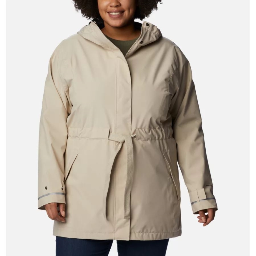 女性のこことそこのトレンチ Ii ジャケット プラス サイズ コロンビア古代化石