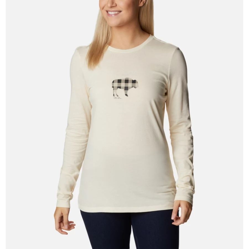 レディース ヒドゥン ヘブン ロング スリーブ Tシャツ コロンビア チョーク/レンジ ローミング プリント