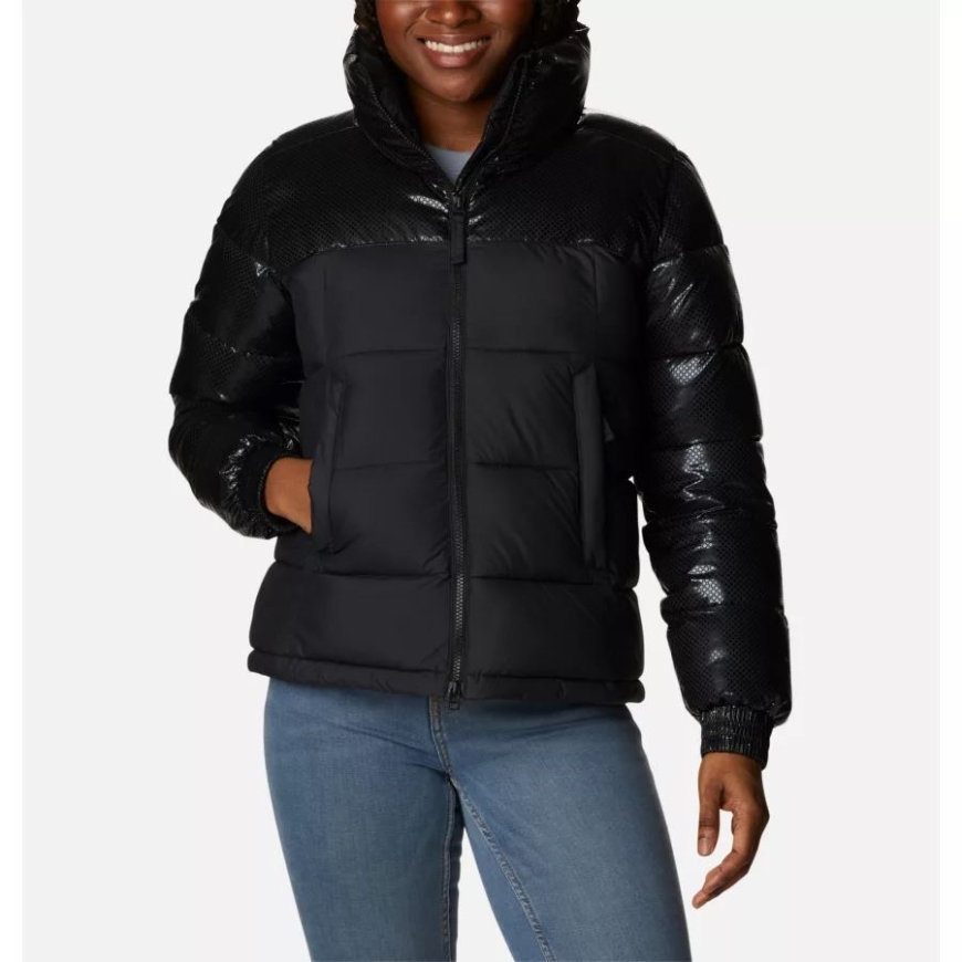 レディース ハイディバイド ブラック ドット ジャケット ブラック コロンビア