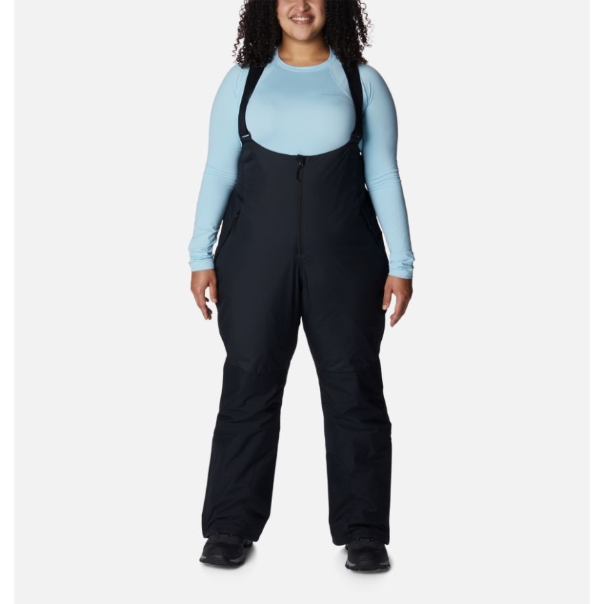 レディース アイスベンチャー ビブ プラスサイズ コロンビア ブラック