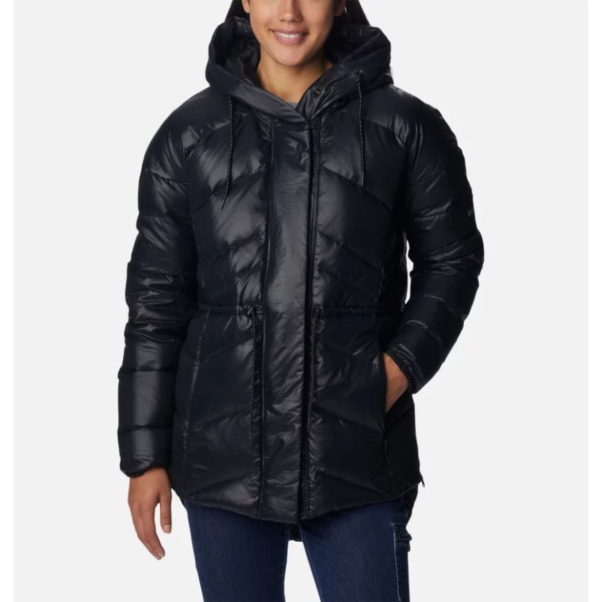 レディース アイシー ハイツ Ii ダウン ノベルティ ジャケット ブラック ガンメタル コロンビア