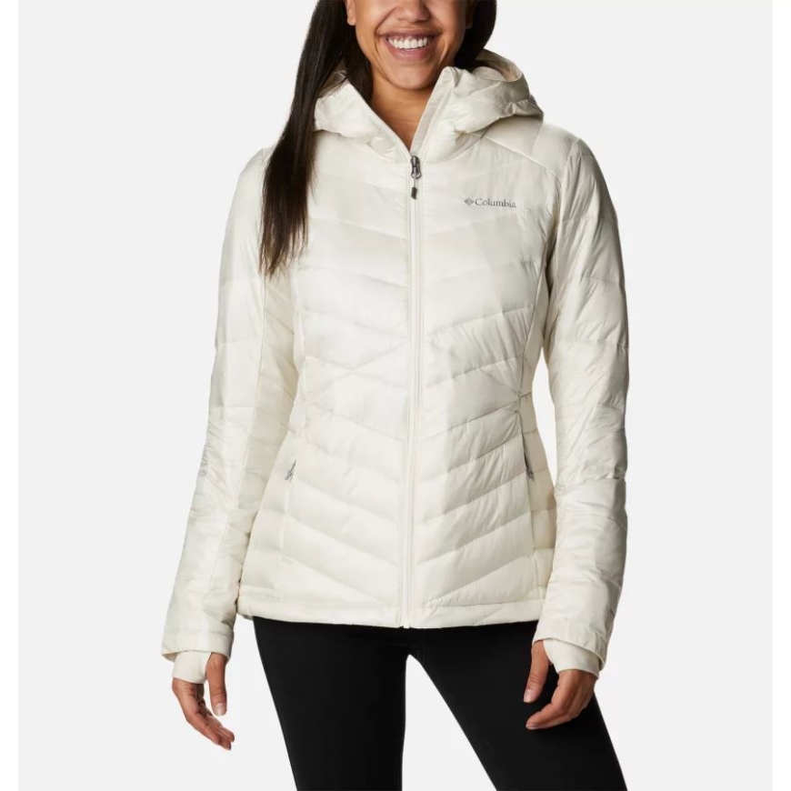 ウィメンズ ジョイピーク フード付き断熱ジャケット チョーク コロンビア