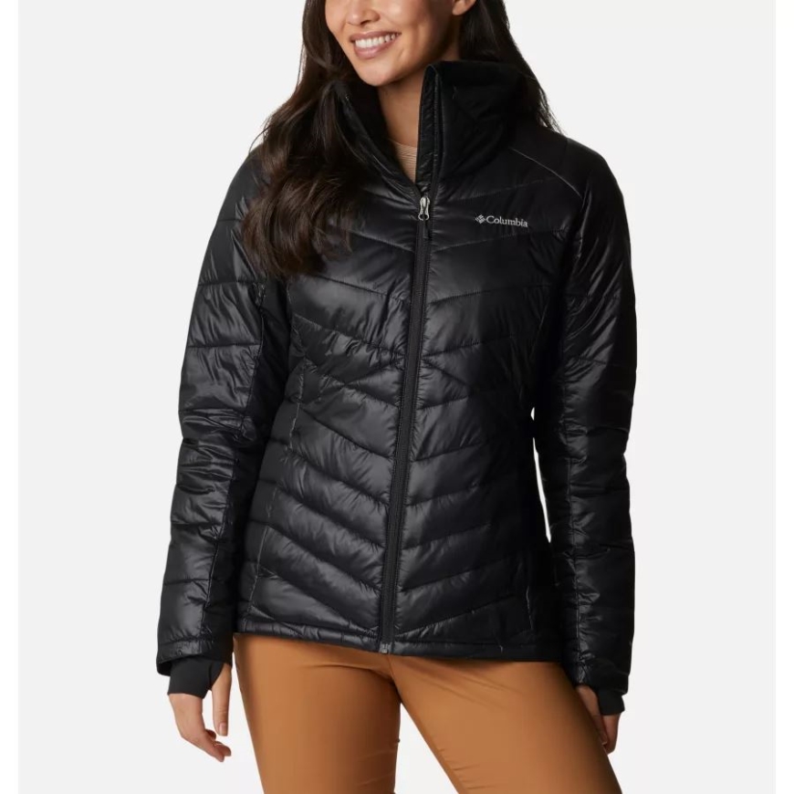 女性用ジョイピーク オムニヒート インフィニティ インサレーテッド ジャケット コロンビア ブラック