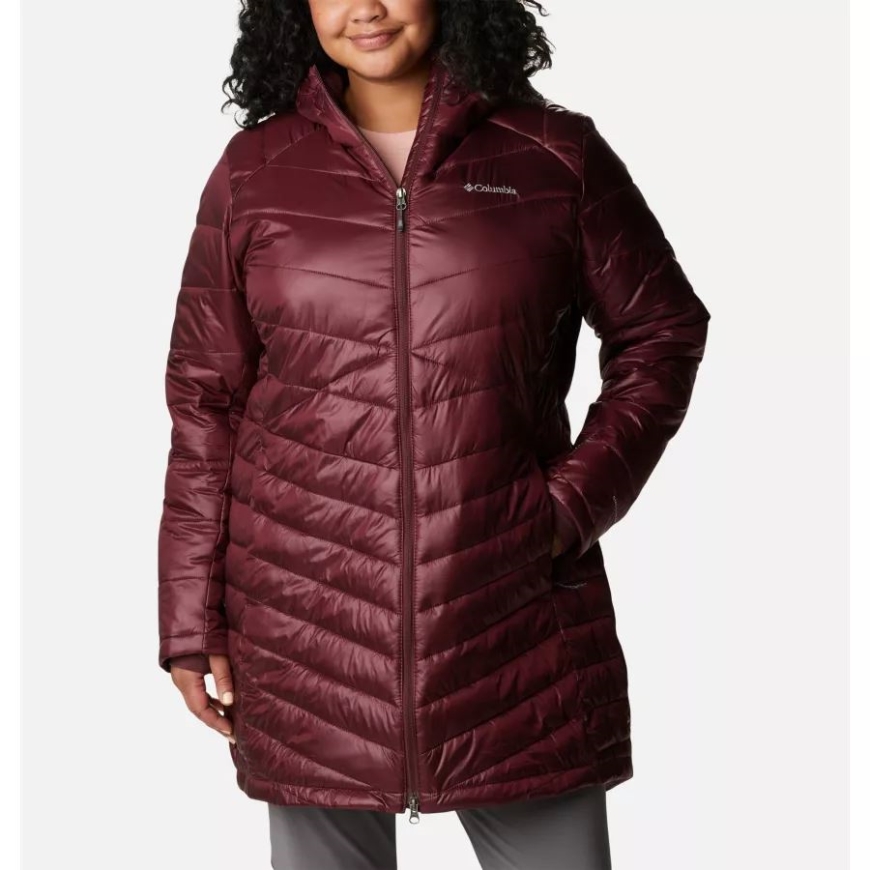 レディース ジョイピーク オムニヒート インフィニティ ミッド インサレーテッド フード付きジャケット プラスサイズ マルベック コロンビア