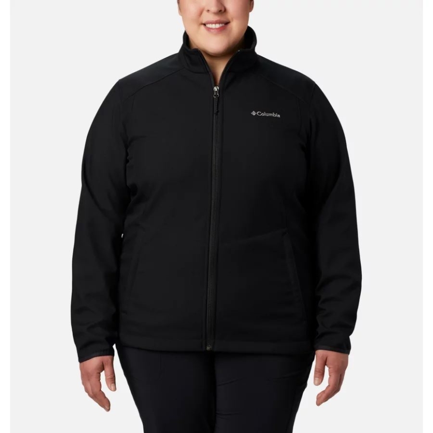 レディース クルーザー リッジ II ソフトシェル プラスサイズ コロンビア ブラック