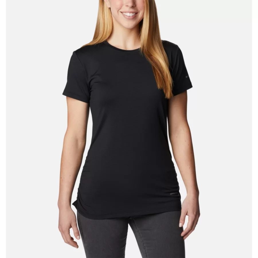 レディースレスリーフォールズ半袖シャツコロンビアブラック