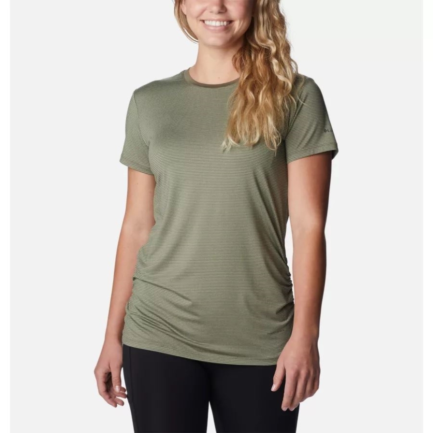 レディースレスリーフォールズ半袖シャツストーングリーンコロンビア