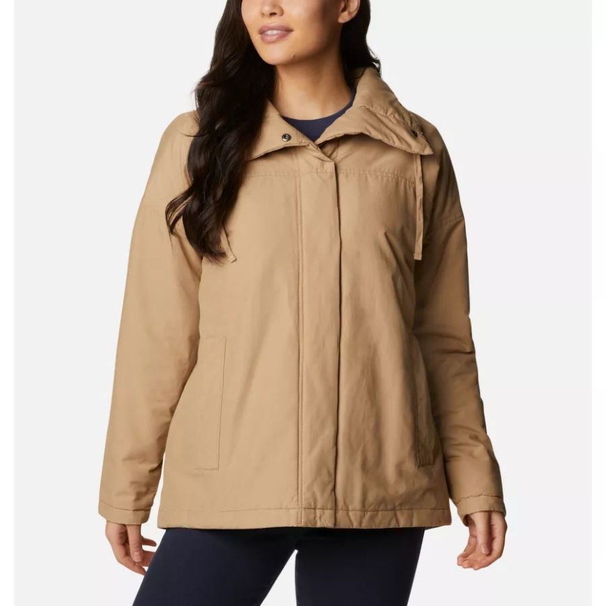 女性用メープル中空断熱ジャケット ビーチ コロンビア